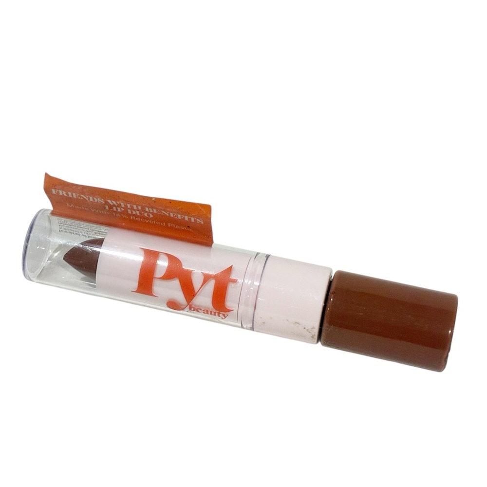 PYT BEAUTY Friends with Benefits Lipstick & Gloss Duo Rumor BRAND NEW SEALED